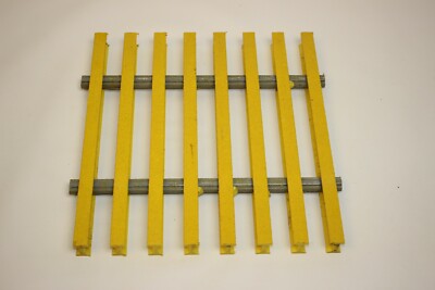 EAGLE GROUP Floor Trough Fiberglass, Yellow 12x12 inch replacement Grate 362649