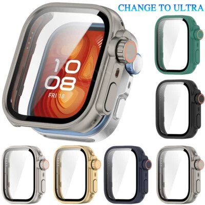 For Huawei Watch Fit 3/Fit 4/4 Pro Glass Screen Protector Case Change To Ultra 2