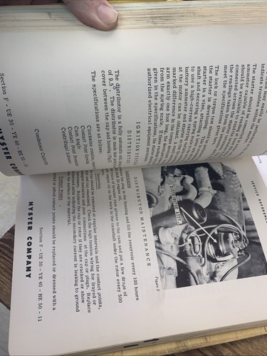 HYSTER SERVICE REPAIR MANUAL UE30 YE40 HE50 SHOP BOOK OEM Original - Picture 8 of 19