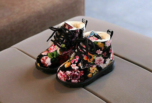 Kinder Stiefeletten Jungen Mädchen Schuhe Winter Warm Chelsea Fell Gefüttert Schulstiefel Gr. - Bild 12 von 15