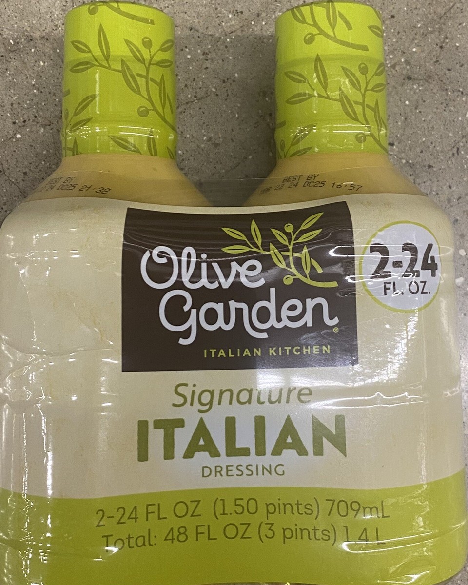 2 PACK Olive Garden Signature Italian Salad Dressing 24 Oz bottles