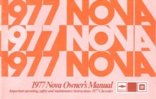 1977 Chevrolet Nova Owners Manual