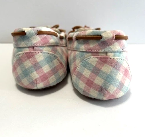 The Vermont Country Store Cabin Moccasin Slippers Size 11 Womens   lined check - Image 4 of 4