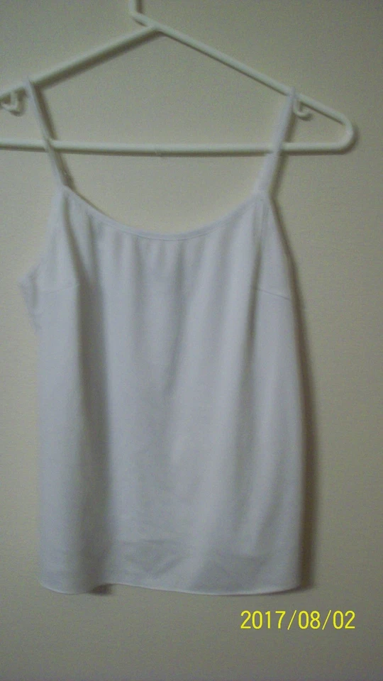 Jóvenes Niñas Grande Cami Blanco Sin Sujetador Let Spag. correas Jonathan Martin 23 pulgadas de largo Foto 2 de 4