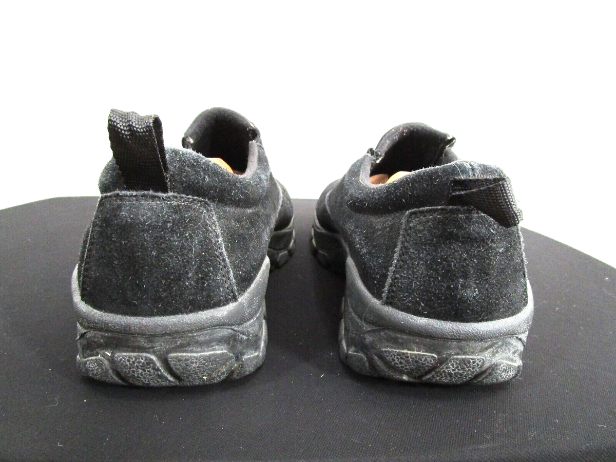 Lands End Black Suede Slip On All Weather Moccasin Clogs  display picture 2