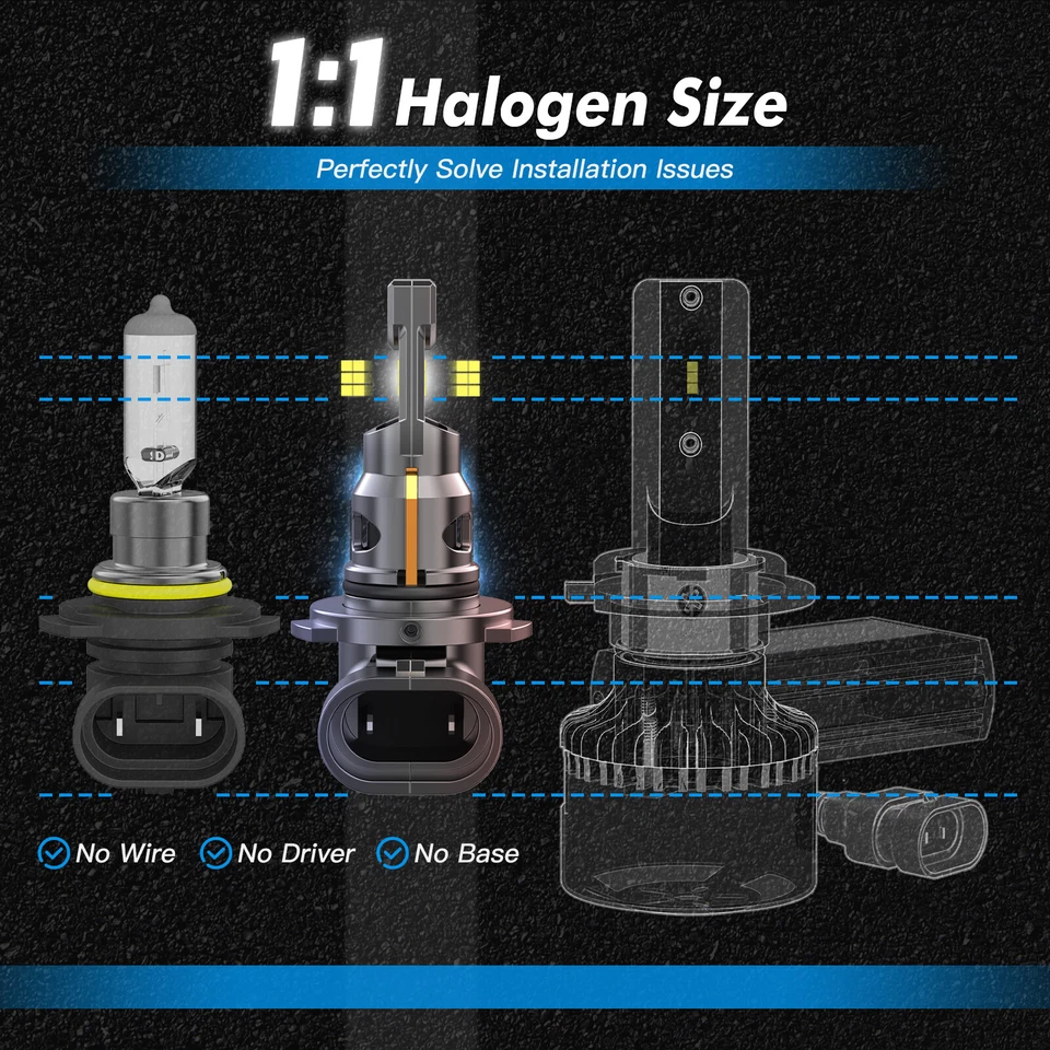 2x 9005 Bombillas LED sin errores para Can-Am Spyder RT-S SE6 SM6 2014-2016 Foto 4 de 4