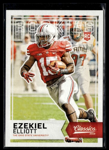 Ezekiel Elliott [Red Jersey] #212 2016 Panini Classics card