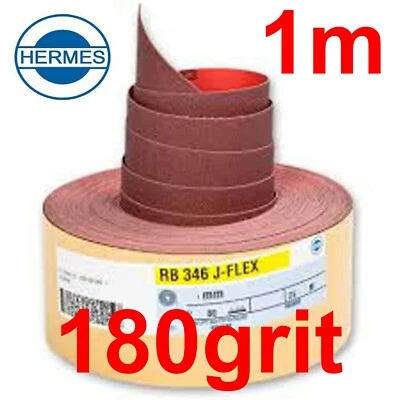 1 metre RB346 180 grit Hermes Jflex Cloth Backed J Flex Sandpaper Woodturning