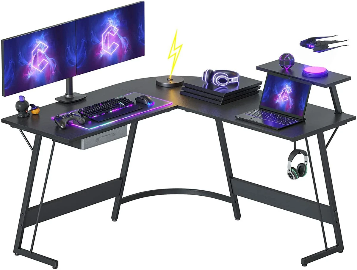 CubiCubi L Shaped Gaming Desk 51.2