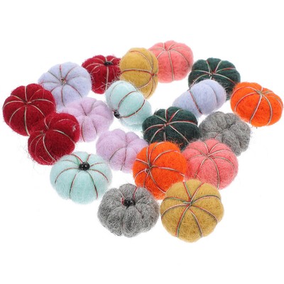 5 Count Kürbispuppendekoration Halloween-Mini-Kürbis Bastelkürbis Aus Filz
