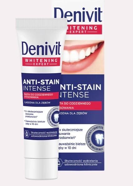 DENIVIT Anti-Stain Whitening Toothpaste for every day use gentle for enamel 50ml