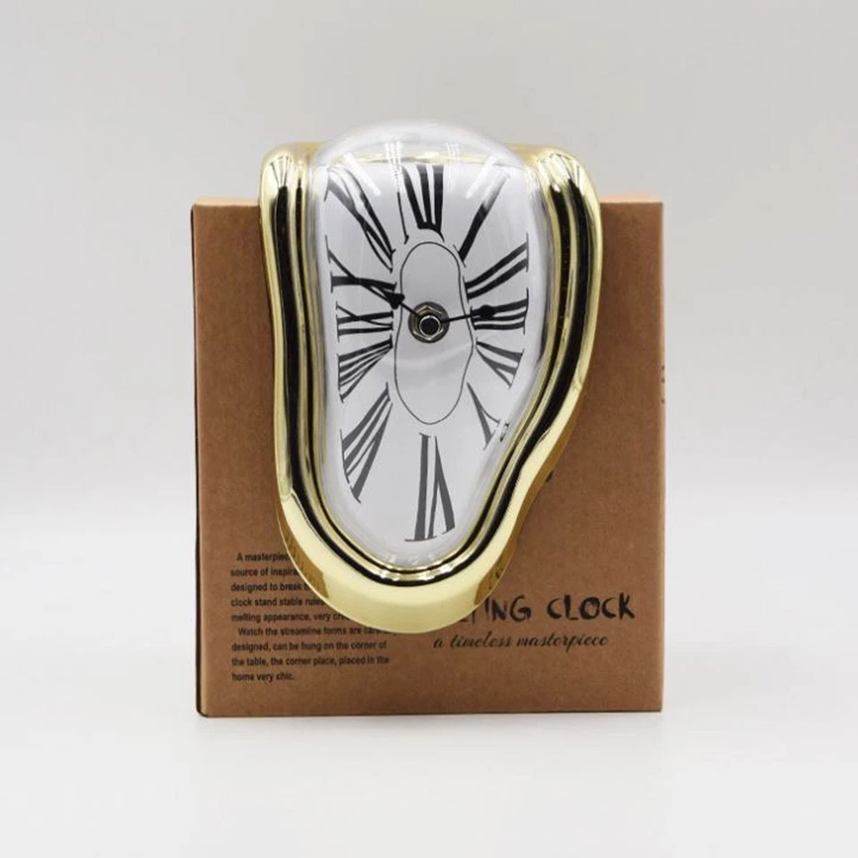 Salvador Dalí Reloj de Fusión de Escritorio/Estante - Reloj Silencioso y Completamente Funcional Foto 3 de 4