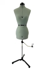 Adjustable Mannequin Dress Form Female With New Base - Gray