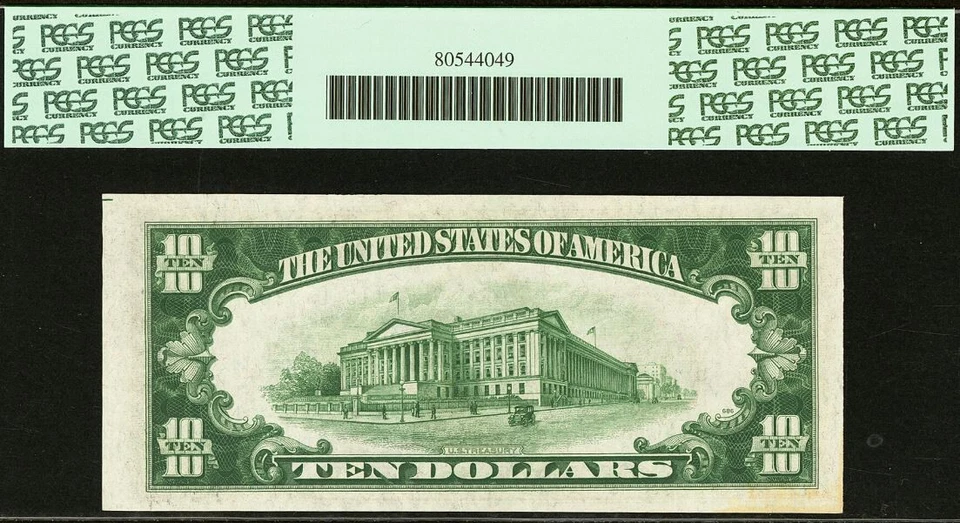 1934 $10 Federal Reserve Note PCGS 64PPQ - Minneapolis Mule - Fr 2005-Im - Image 4 of 4