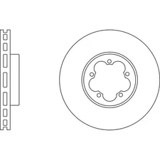 Apec Blue Brake Disc - Front SDK6707 Fits Ford Transit - OE Quality and Spec.