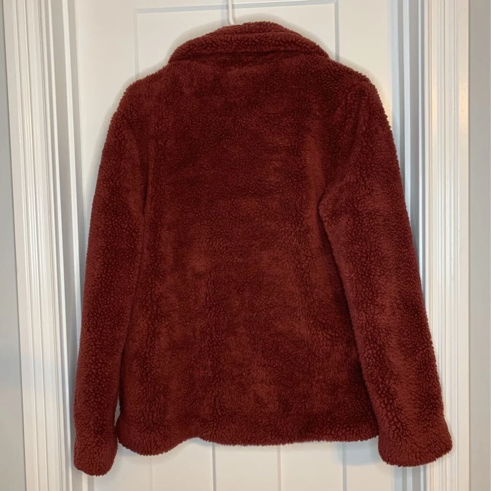 Charlotte Russe 女式西装外套红色腰围长度开口内衬缺口翻领 S — 第 2/4 张图片