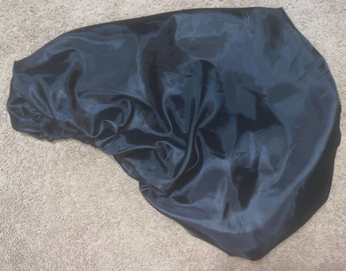 DERBY ORIGINAL BLACK FLEECE LINED ENGLISH SADDLE COVER FITS 17''