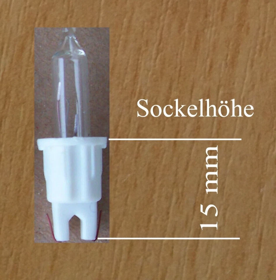 5 Stück Ersatzlampen für 10er 20er 35er 50er 100er Mini Lichterkette z.B. Hellum - Bild 2 von 4