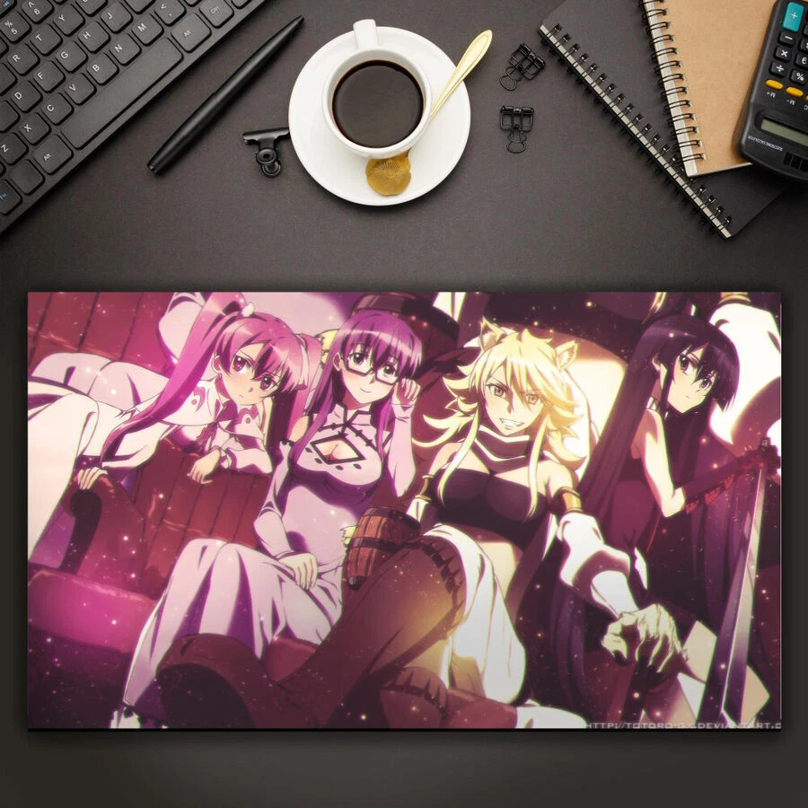 Anime Akame ga Kill! Mine Sheele Leone Akame Playmat mat CCG custom