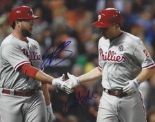 Autographed 8x10 DARIN RUF & CODY ASCHE  Philadelphia Phillies photo - COA