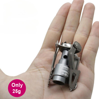Outdoor Gas Stove Camping Gas Burner Portable Mini Titanium Stove Survival New