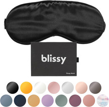 Silk Sleep Mask - Eye Sleeping Mask for Women Men for Total Blackout - 100 Pu