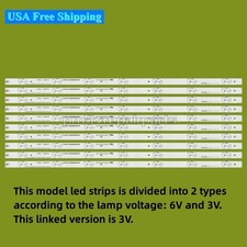 LED Backlight Strips for Hisense 55 HD550DU-B52 55H8C 55H6D 55DU6500 55R6107