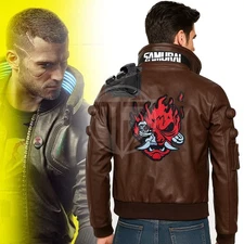 Cyberpunk 2077 V Samurai Leather Jacket | V Cosplay Costume