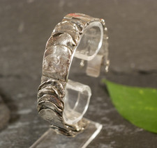 Tolles 835 Silber Armband Brutalist Perli Schwäbisch Gmünd  Vintage Retro