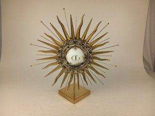 Christian Dior Gold Sunburst Christmas 2024 Decorative Store Sculpture