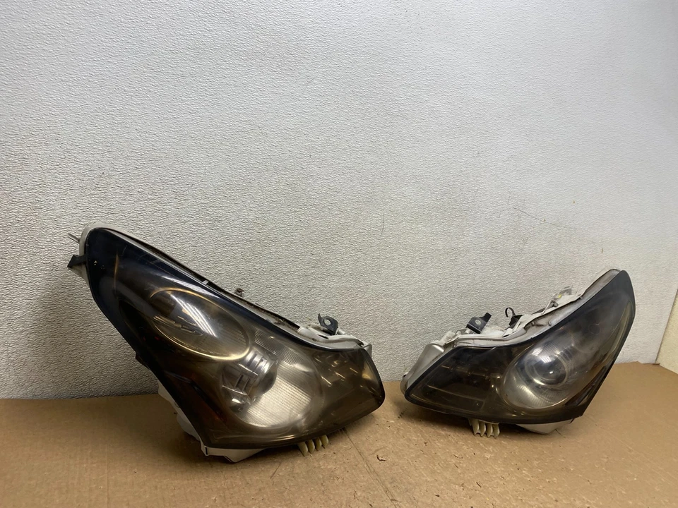 2007-2009 Infiniti G35 G37 Left+Right Hid Xenon Headlights Sedan V3468 DW - Image 3 of 4