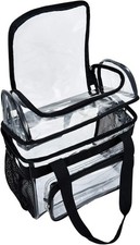 BORMELUN Clear Lunch Bag Heavy-Duty Tote - Double Purse for Work Concert