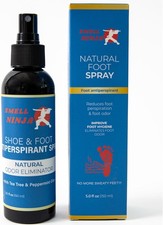 Natural Shoe Deodorizer  Foot Odor Elimination Spray - for...