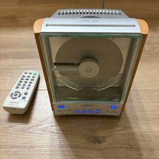 Sony CMT-EX1 CD Shelf Stereo System Silver/Wood RCA In Optical Out 1CD w/ Remote