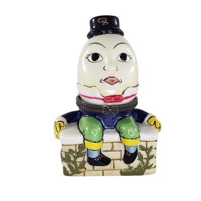 Vintage Humpty Dumpty Trinket Box Nursery Rhyme Novelty Egg Man On Wall