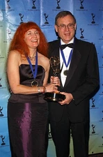 Vonnie Von Helmont and Robert Sherrin at 30th International Emmy A- Old Photo