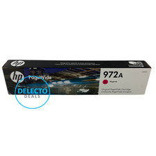 GENUINE HP 972A MAGENTA PageWide Cartridge L0R89AN Pro 452, 477 SEALED 8/2026