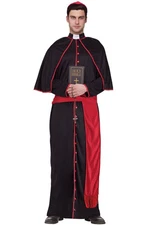 Brand New Dark Cardinal Priest Sinister Minister Men Adult Costume