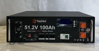 TECHEX 51.2V 100AH DEEP CYCLE LIFEPO4 BATTERY MODULE 5120WH 5.12KW POWER