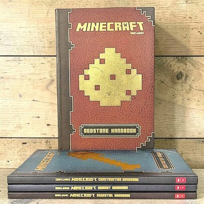 Mojang Minecraft Handbooks Set of 4: Essential, Combat, Construction, Redstone