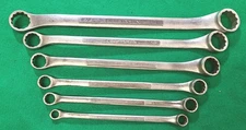 Vintage Craftsman 6pc SAE Double Box End Wrench Set V Series USA  3/8” -  1”