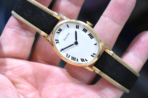 Vintage 1969 M9 Bulova Oval 10KRGP Case Manual Wind Wrist Watch Runs lot.qd - Bild 6 von 8