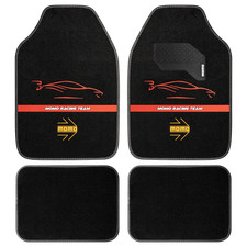 Momo Racing Floor Mats Blackred Set Of 4