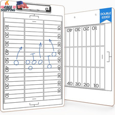 SCRIBBLEDO Football Dry Erase Board for Coaches 15X9 Double Sided Whiteboard Coa