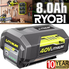 40V Battery For Ryobi 40V 8.0Ah Lithium OP4060 OP4030 OP4050 OP40602 OP40261