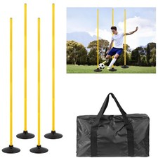 5 FT Agility Training Poles for Soccer/Dog/Horse,Adjustable Football Basketba...
