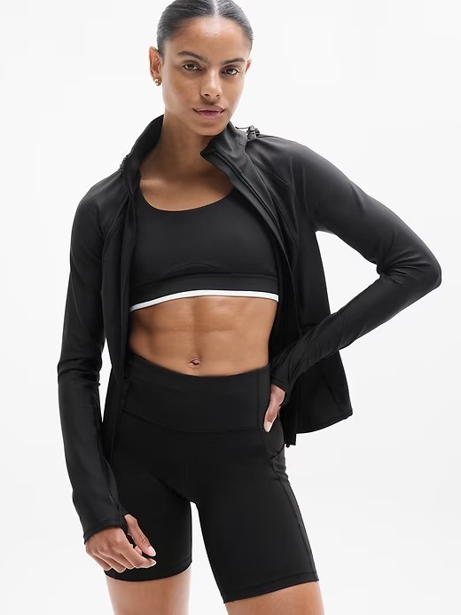 ( HOT SALE ) Athleta - Interval Jacket - Black and White, Brand New 100%