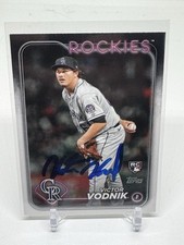Victor Vodnik Signed 2024 Topps Series 2 RC Auto Card SIGNED Rockies #607