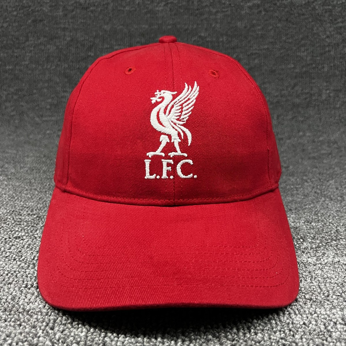 Liverpool FC L.F.C. Youth Red Baseball Cap Embroidered Liver Bird Adjustable Hat
