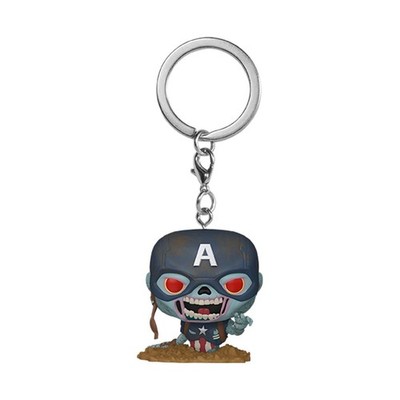 Funko Pop! Keychain: Marvel Zombies S4   Zombie Captain America - Neuartiger Sch